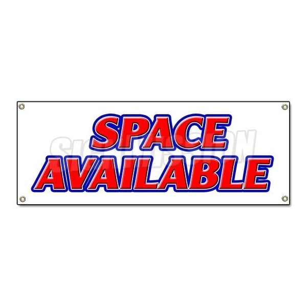SPACE AVAILABLE BANNER SIGN retail warehouse storage units commercial broker